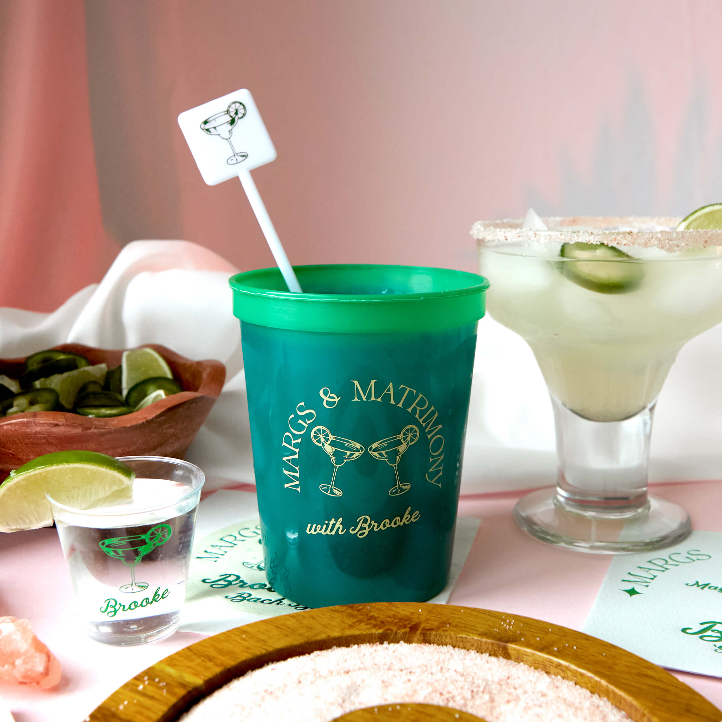 Margs and Matrimony Bachelorette Party Cup