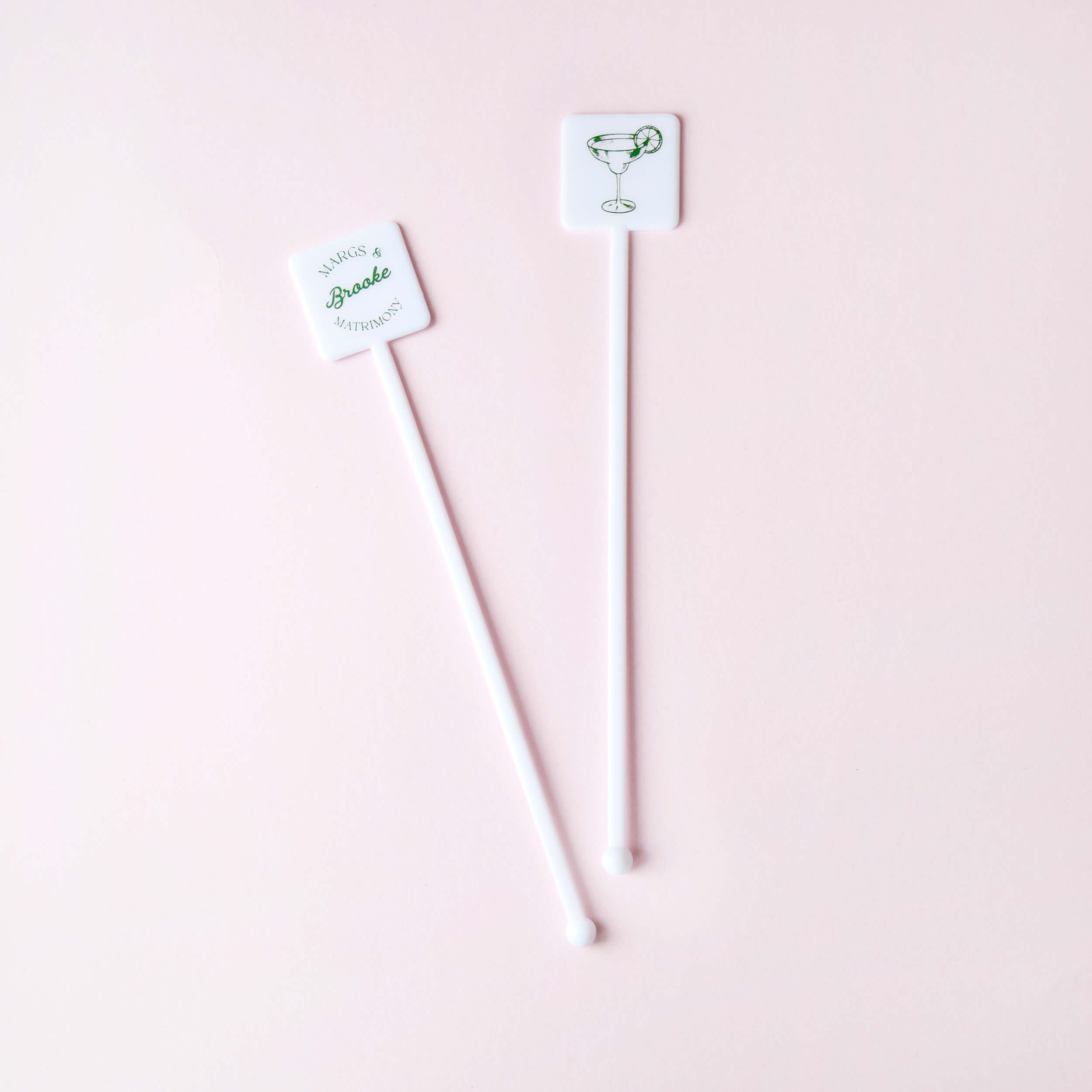 Margs and Matrimony Bachelorette Party Stir Stick