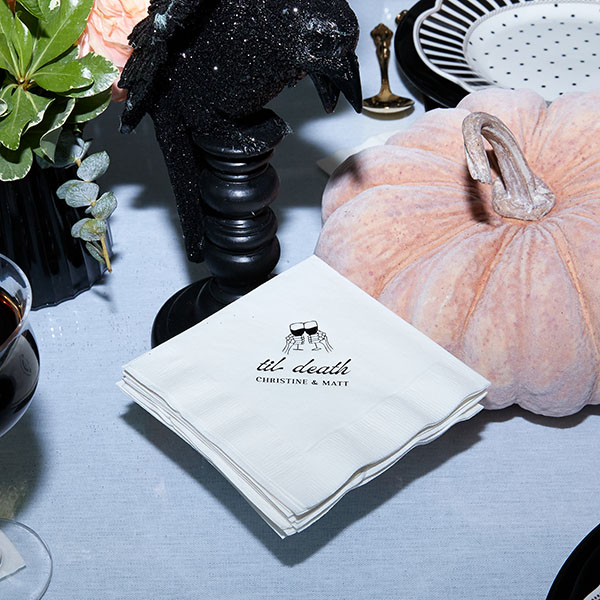 Til Death Toast Napkin