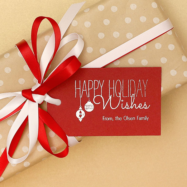 Happy Holiday Wishes Tag