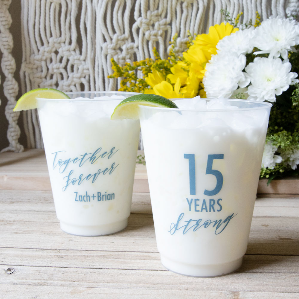 Anniversary gifts personalized frost flex anniversary cup 