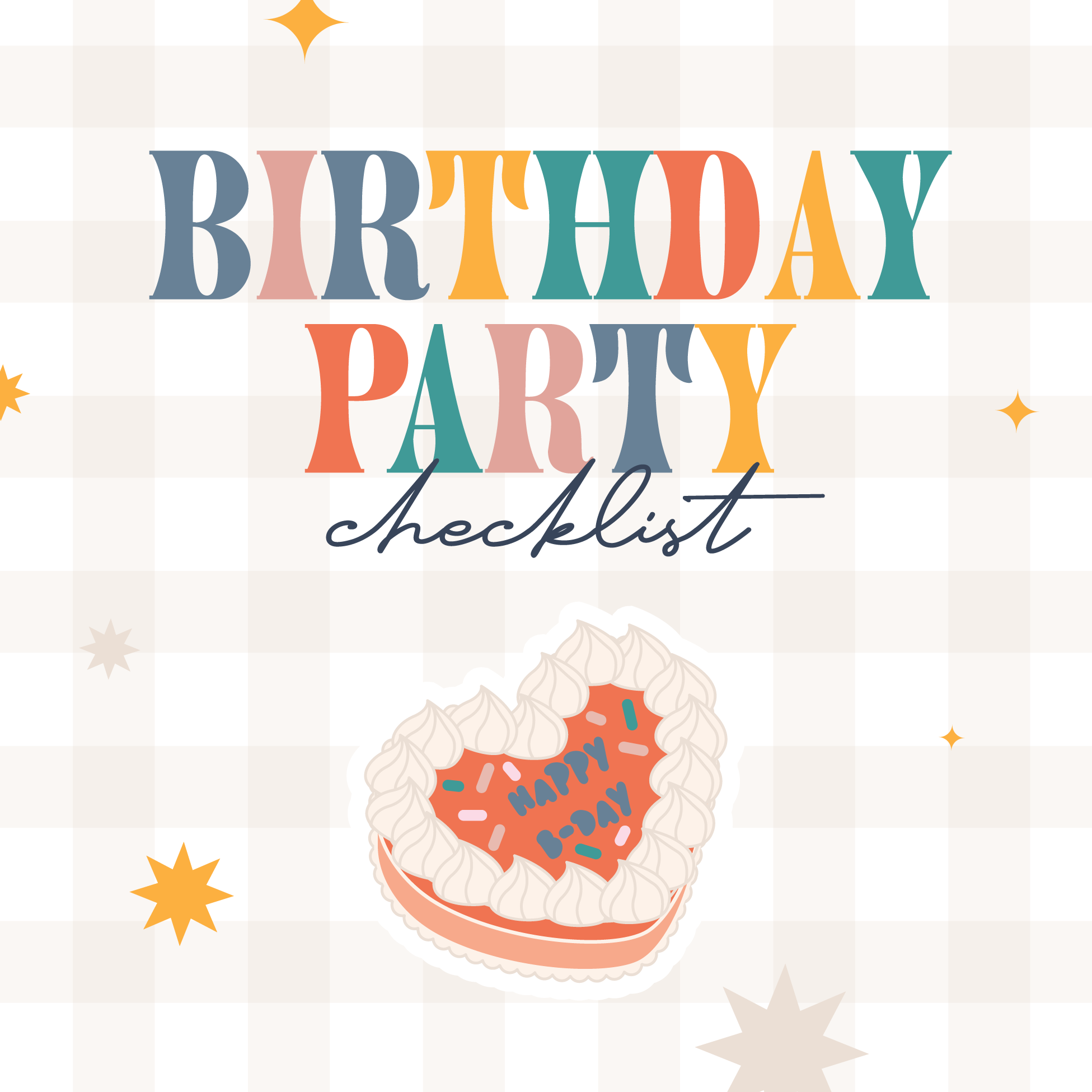 Birthday Party Checklist