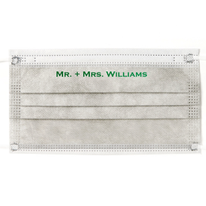 Mr. + Mrs. Wedding Face Masks