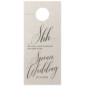 Script Shh Door Hanger