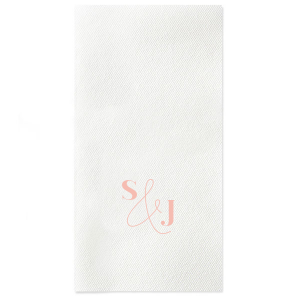 Bold & Modern Initials Napkin