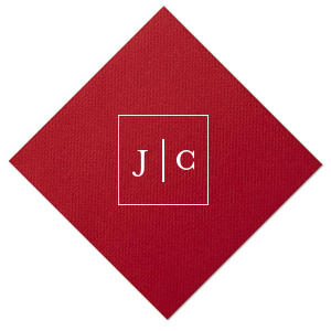 Contemporary Frames Initial Napkin