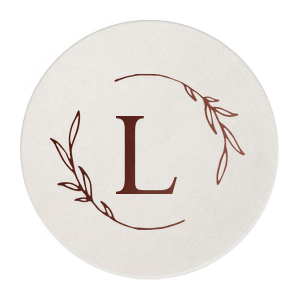 Leaf Frame Initial Coaster