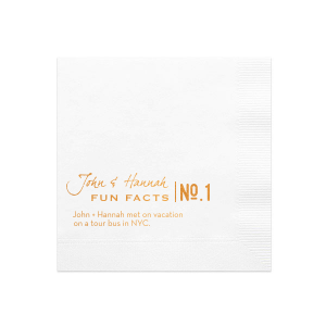 Calligraphy Fun Fact Napkin