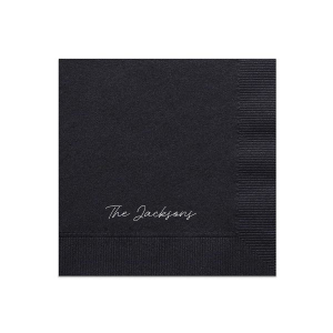 Handwritten Last Name Napkin