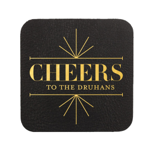 Line Frame Cheers Coaster