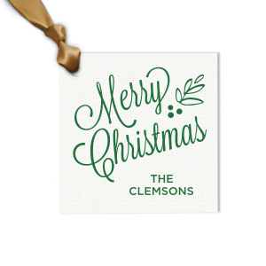 Whimsical Merry Christmas Tag