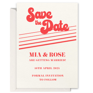 Mod Mediterranean Retro Save the Date