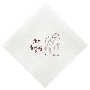 Family Name Greyhound Napkin