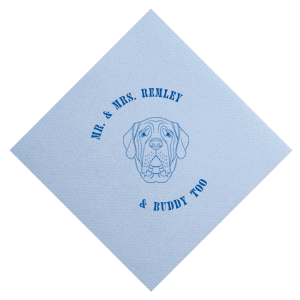 Wedding Mastiff Napkin