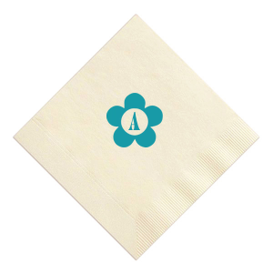 Disco Night Floral Initial Napkin