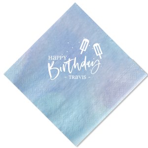 Popsicle Birthday Napkin