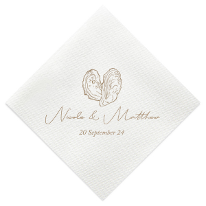 Classic Italian Wedding Oyster Napkin