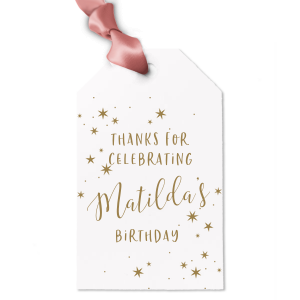 Sparkle Birthday Luggage Tag