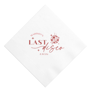 Last Disco Bachelorette Napkin