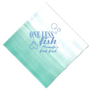 One Less Fish Bachelorette Napkin