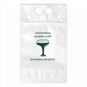 Minimalist Birthday Drink Pouch