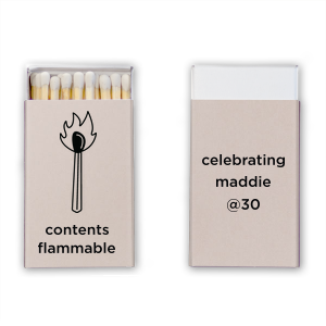 Minimalist Birthday Matches