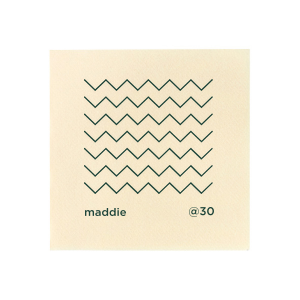 Chevron Minimalist Birthday Napkin