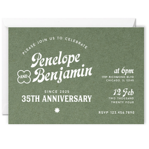 Modern Anniversary Invitation