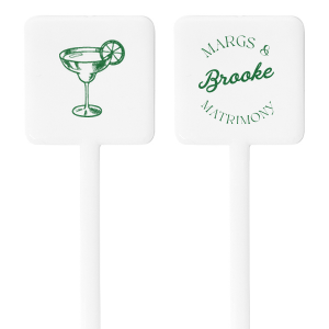 Margs and Matrimony Bachelorette Party Stir Stick