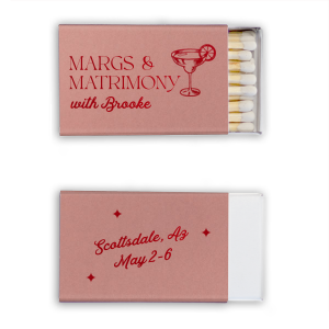 Margs and Matrimony Bachelorette Party Matchbox