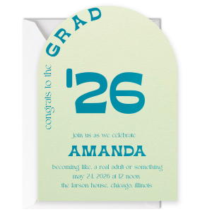 Retro Graduation Congrats Grad Invitation