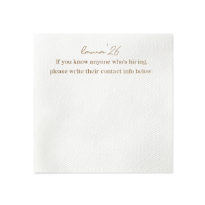 Graduation Soiree Career Connect Napkin