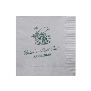 Fishing Retreat Bachelor Party Napkin