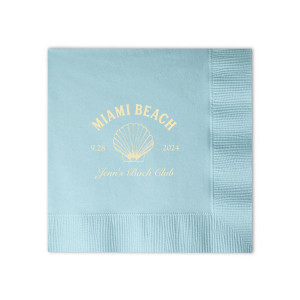 Bachelorette Beach Party Seashell Soiree Napkin