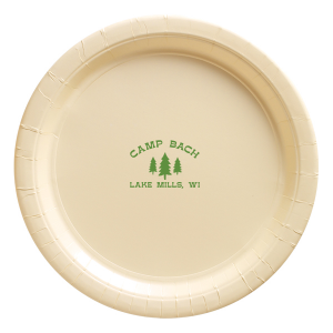 Camp Bachelorette Forest Festivity Plate