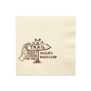 Camp Bachelorette Last Trail Napkin