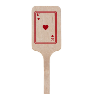 Hearts Playing Card Stir Stick