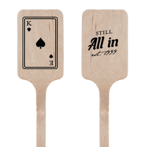 Playing Card Still All In Anniversary Stir Stick