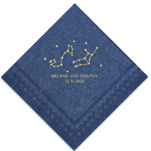 Scorpio & Virgo Constellation Napkin