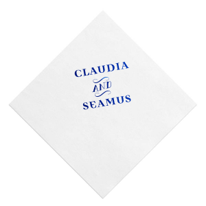 Classic Angled Names Napkin