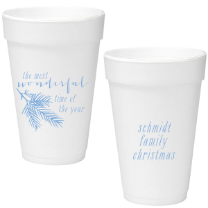 Pine Christmas Foam Cup