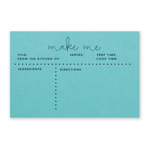 Make Me Recipe Card