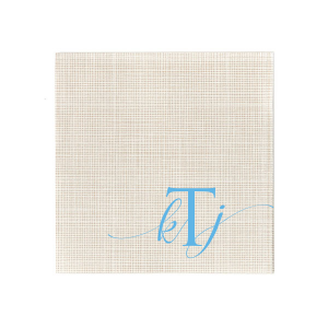 Classic Script Initials Napkin