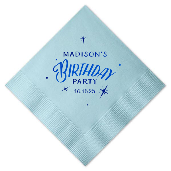 Starry Birthday Napkin