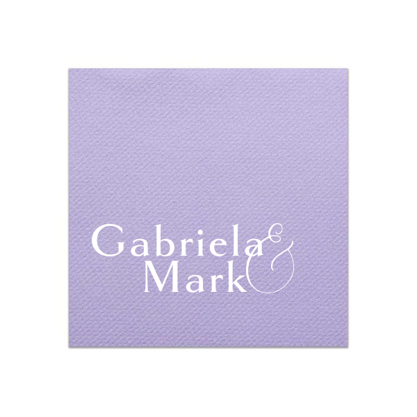 Delicate Ampersand Names Napkin