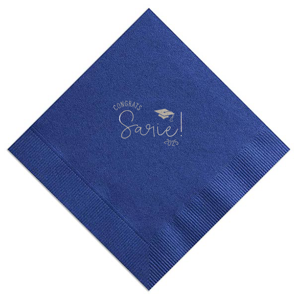 Congrats Grad Cap Napkin