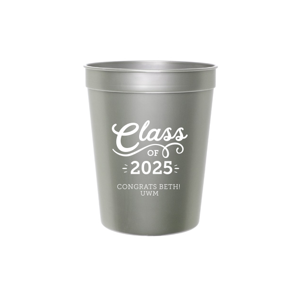 Swirly Class of Graduation Name Stadium Cup