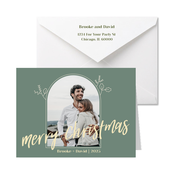 Bold Merry Christmas Card