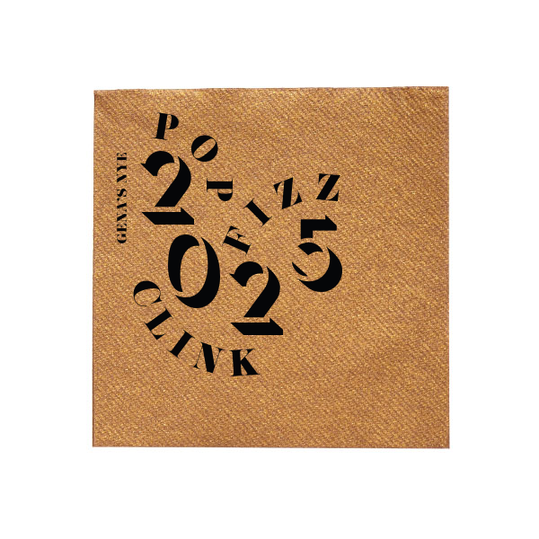 Modern New Year's Eve Napkin