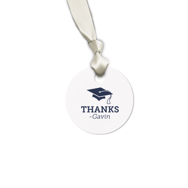 Graduation Thank You Letterpress Tag